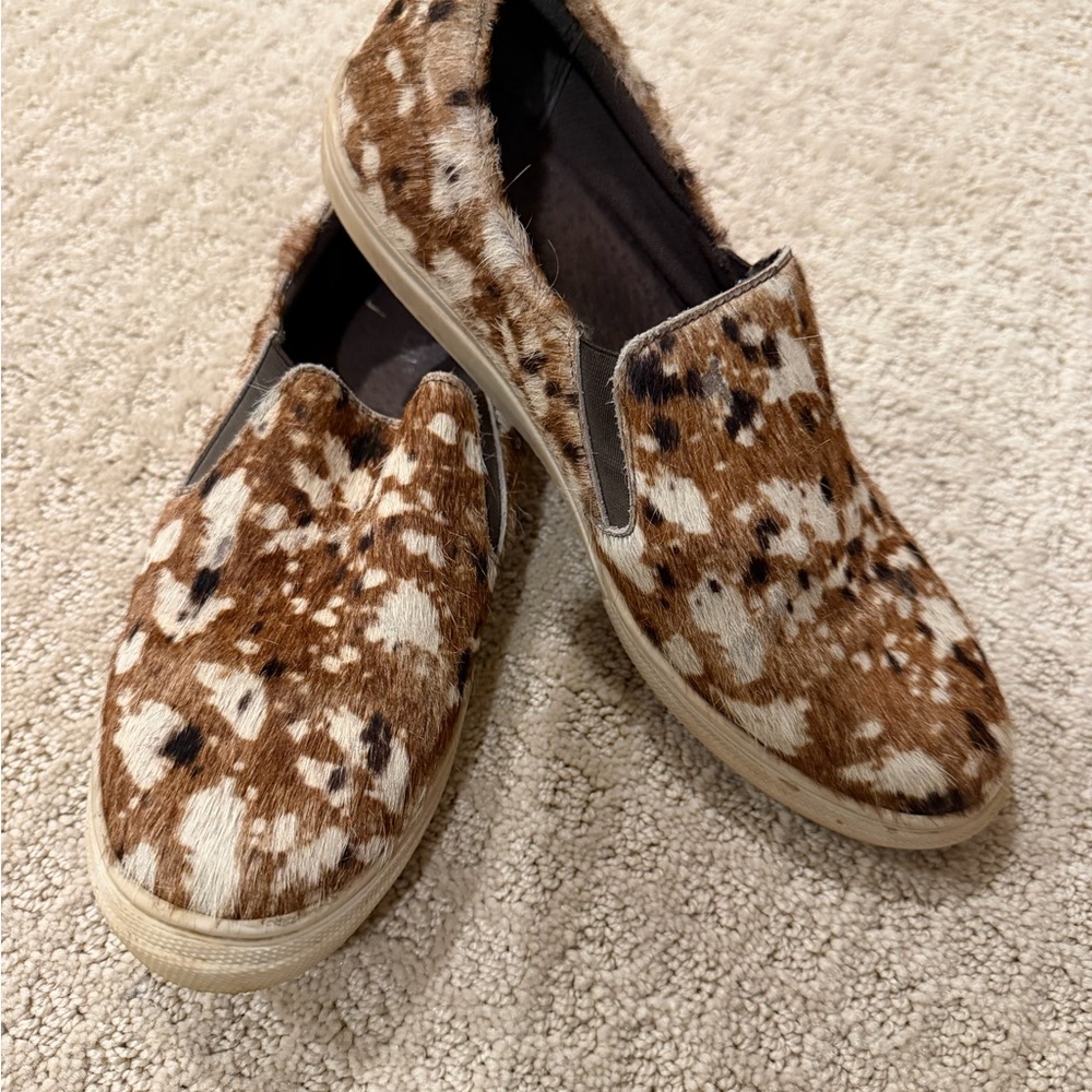 Roper Brown and White Slip-On Sneakers